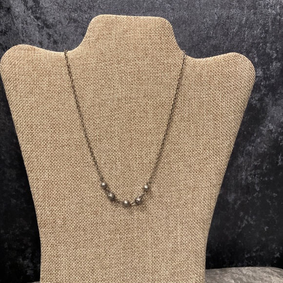 Vintage Park Lane Beaded Silver Beaded Necklace - Picture 2 of 3